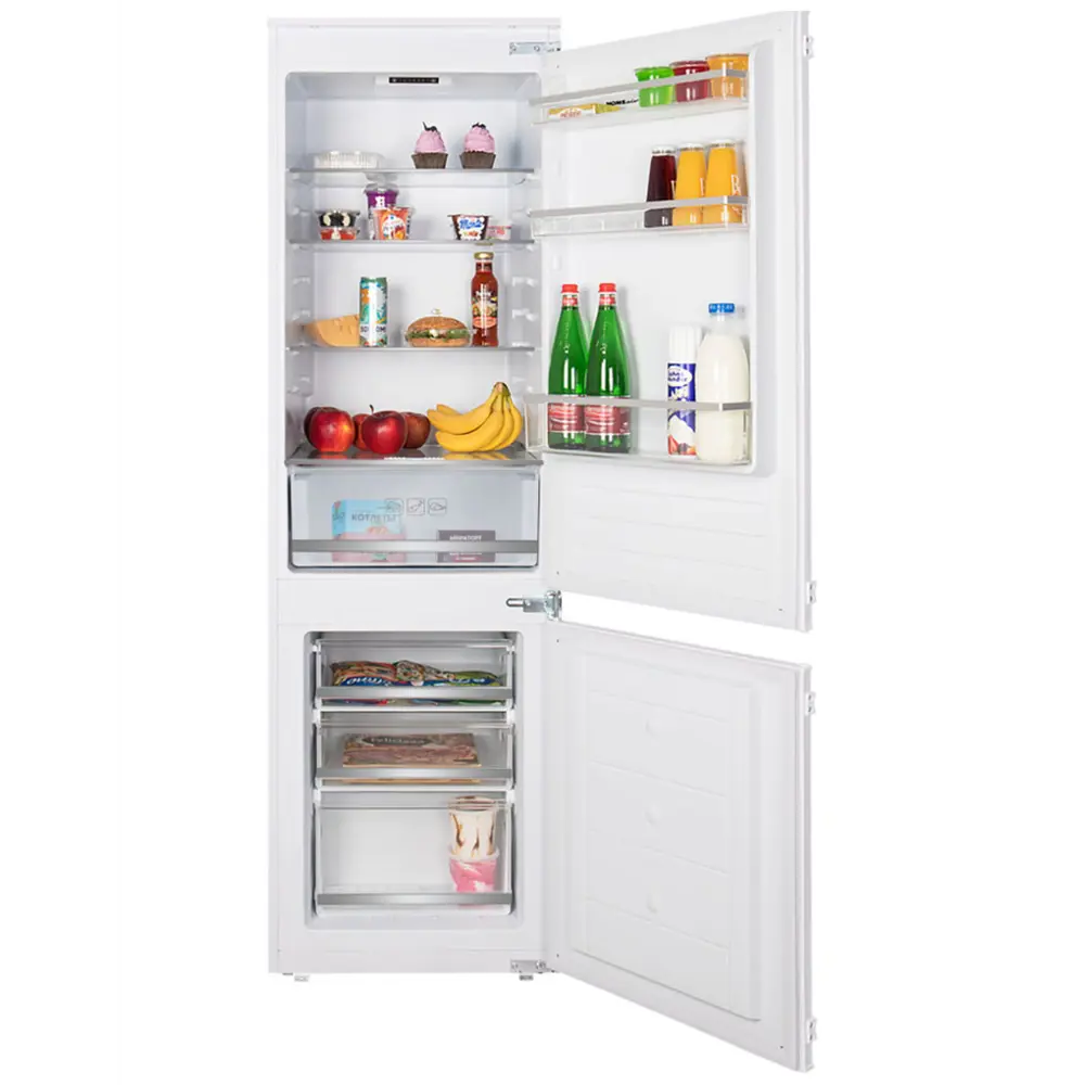 Фото 5 Встраиваемый холодильник Homsair FB177SW Inverter 54x177.6 см цвет белый Фото 5 Встраиваемый холодильник Homsair FB177SW Inverter 54x177.6 см цвет белый