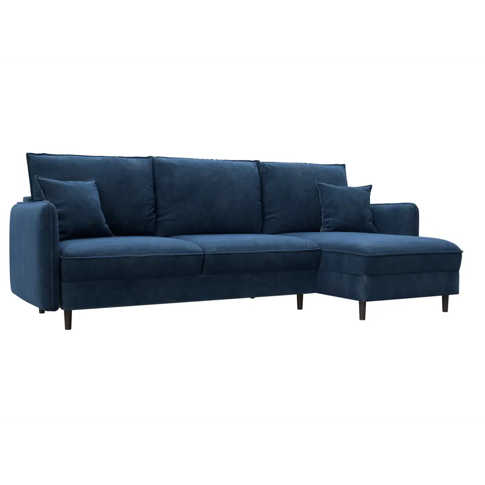 Фото Диван угловой Лига-064 НПБ Лига диванов 129643 248x98x163 см велюр цвет brut 11 синий Фото Диван угловой Лига-064 НПБ Лига диванов 129643 248x98x163 см велюр цвет brut 11 синий