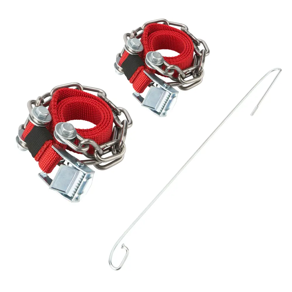 Фото 2 Цепи браслеты противоскольжения REXANT для легковых авто колеса 165-205 мм к-т 2 шт.