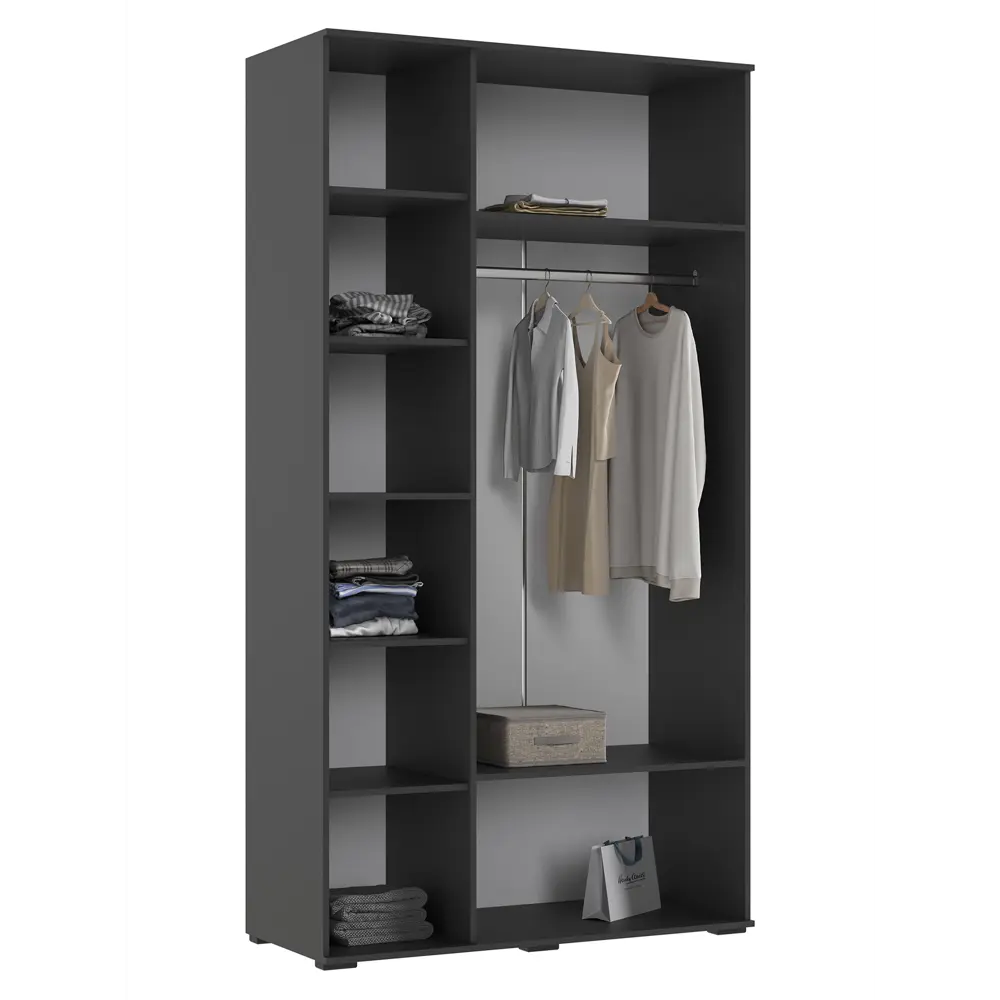 Фото 2 Комплект мебели для прихожей Сима-ленд Норд 200x223x51 см ЛДСП цвет графит Фото 2 Комплект мебели для прихожей Сима-ленд Норд 200x223x51 см ЛДСП цвет графит