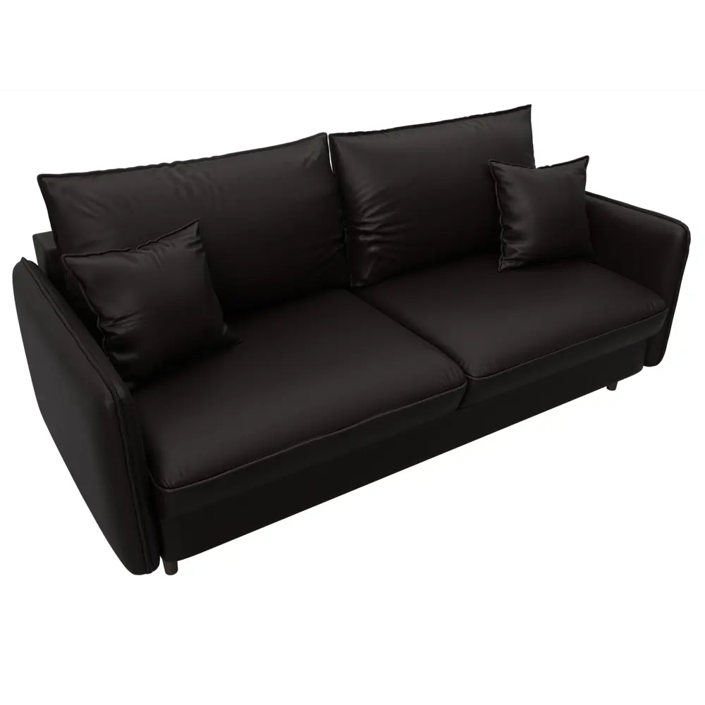 Фото 6 Диван прямой Лига-064 НПБ Лига диванов 129928 217x98x105 см экокожа цвет grifon 12 коричневый