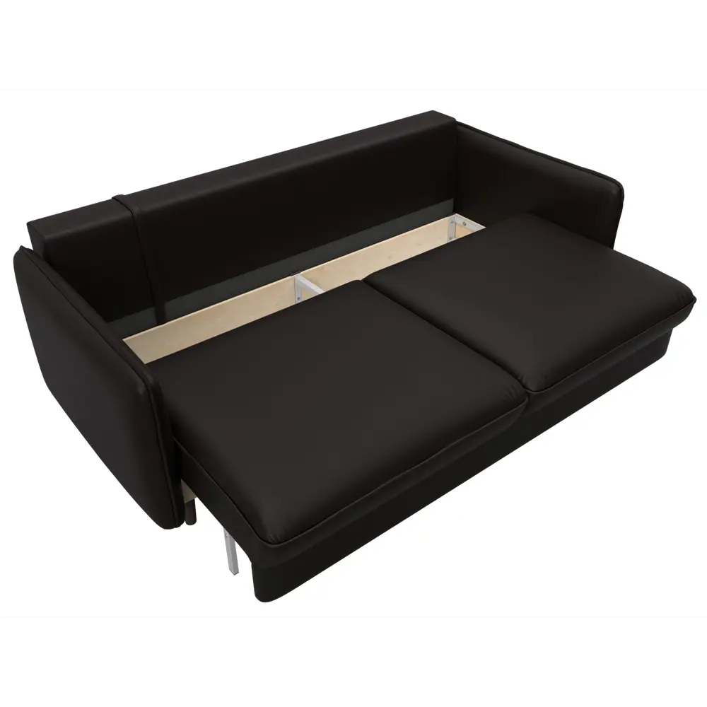 Фото 7 Диван прямой Лига-064 НПБ Лига диванов 129928 217x98x105 см экокожа цвет grifon 12 коричневый