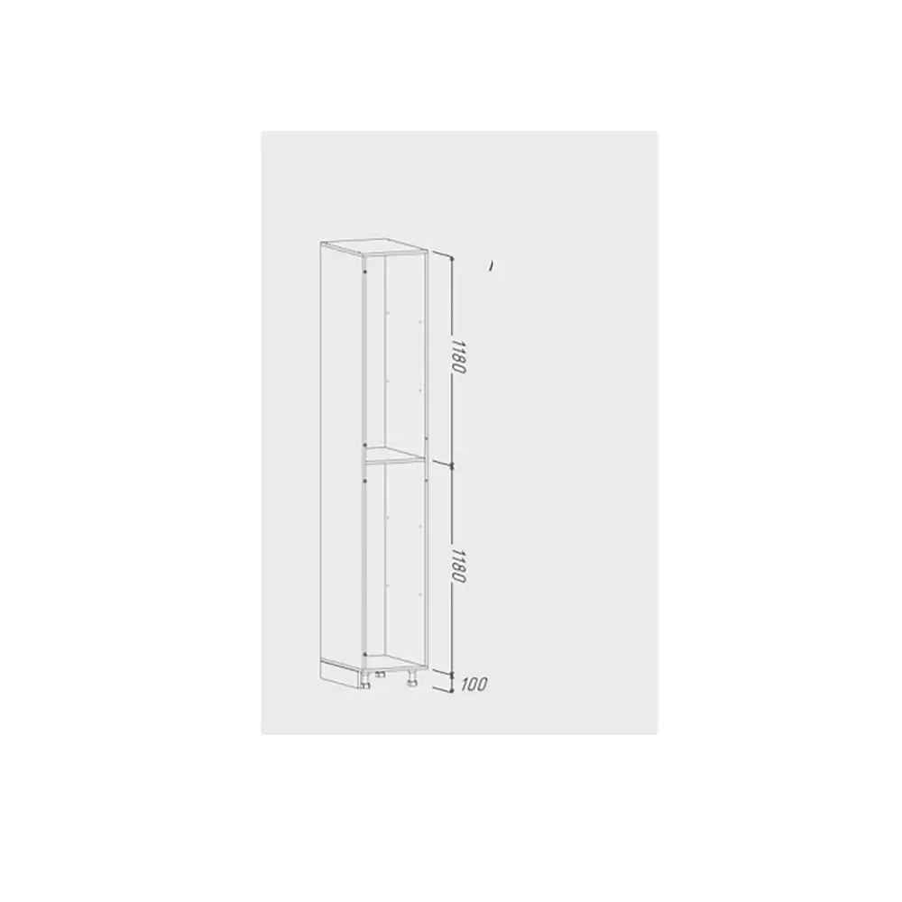 Фото 3 Пенал кухонный Милена Safina Grand + сборка ЛДСП/МДФ эмаль 40х55х246 см Фото 3 Пенал кухонный Милена Safina Grand + сборка ЛДСП/МДФ эмаль 40х55х246 см
