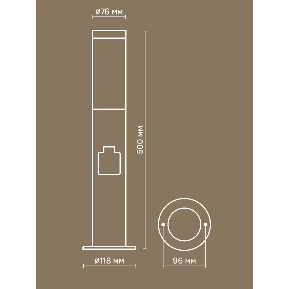 Фото 10 Маленький фонарный столб уличный Kreaforta Begnas 50 см цвет антрацит Фото 10 Маленький фонарный столб уличный Kreaforta Begnas 50 см цвет антрацит
