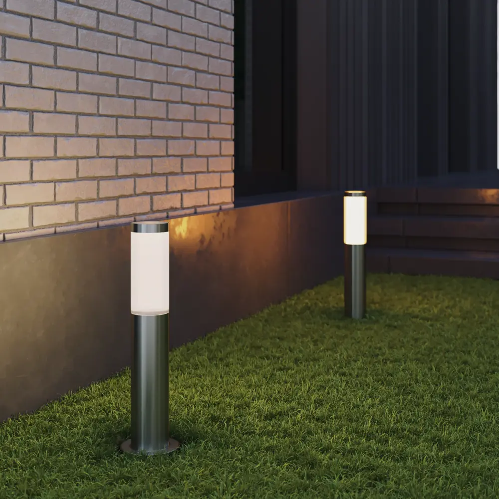 Фото Маленький фонарный столб уличный Kreaforta Begnas 45 см цвет антрацит