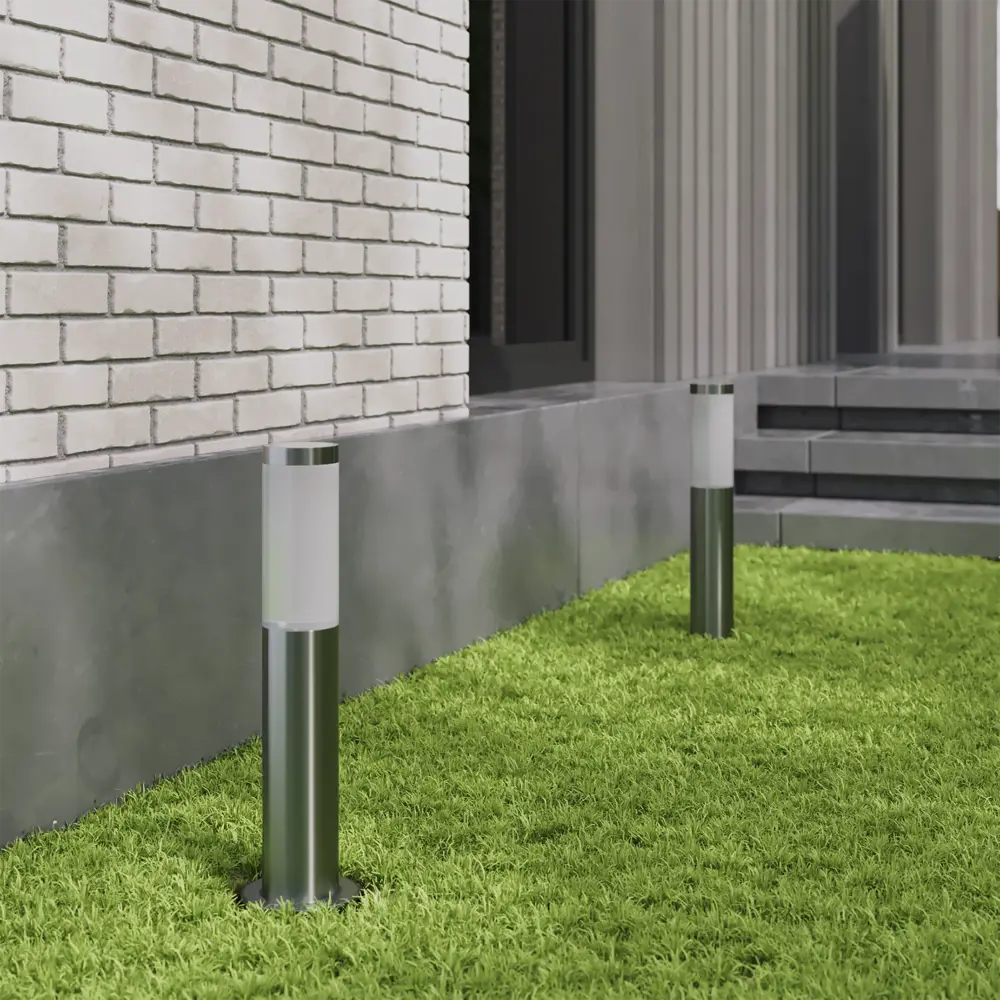 Фото 2 Маленький фонарный столб уличный Kreaforta Begnas 45 см цвет антрацит