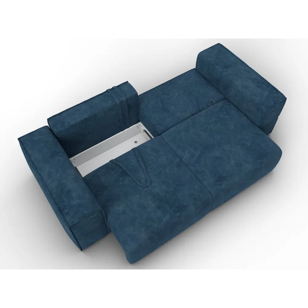 Фото 8 Диван прямой Лига-058 НПБ Лига диванов 129391 270x80x114 см велюр цвет brut 11 синий