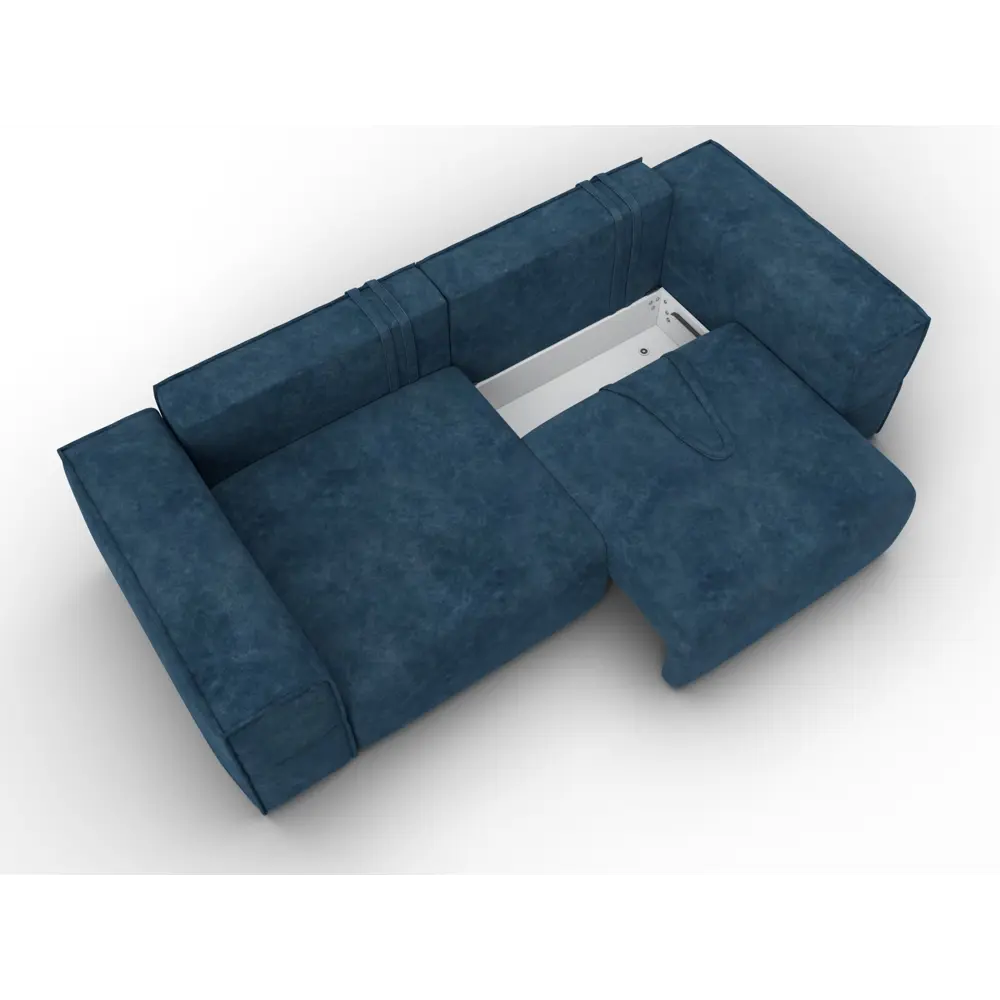 Фото 7 Диван прямой Лига-058 НПБ Лига диванов 129391 270x80x114 см велюр цвет brut 11 синий