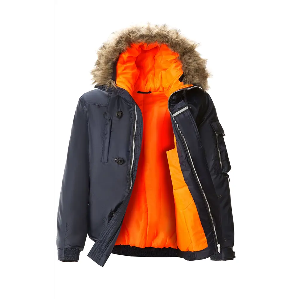 Фото 4 Куртка рабочая утепленная Союзспецодежда Север темно-синяя/оранжевая размер 60-62 рост 170-176 см Фото 4 Куртка рабочая утепленная Союзспецодежда Север темно-синяя/оранжевая размер 60-62 рост 170-176 см