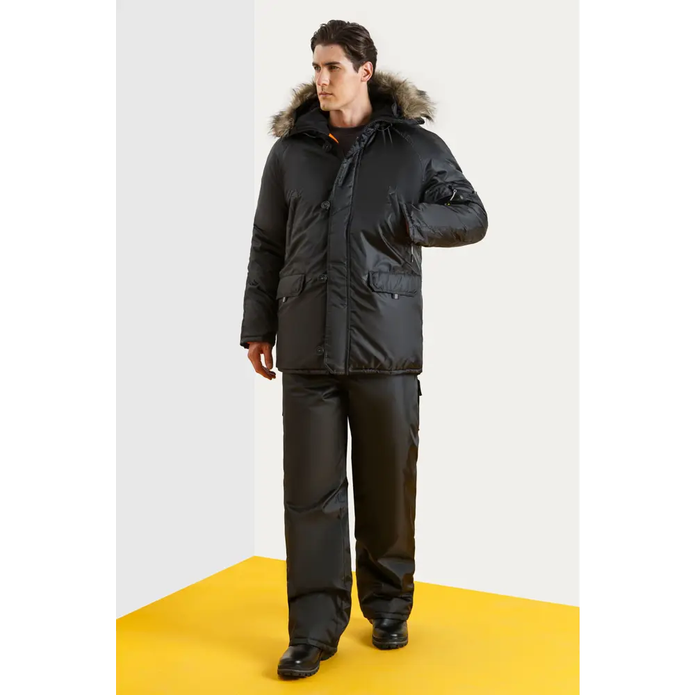 Фото 9 Куртка рабочая утепленная Союзспецодежда Север черная/оранжевая размер 56-58 рост 182-188 см Фото 9 Куртка рабочая утепленная Союзспецодежда Север черная/оранжевая размер 56-58 рост 182-188 см