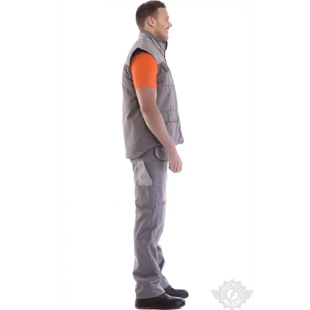 Фото 6 Жилет рабочий утепленный Союзспецодежда Профессионал темно-серый/светло-серый размер 60-62 рост 182-188 см