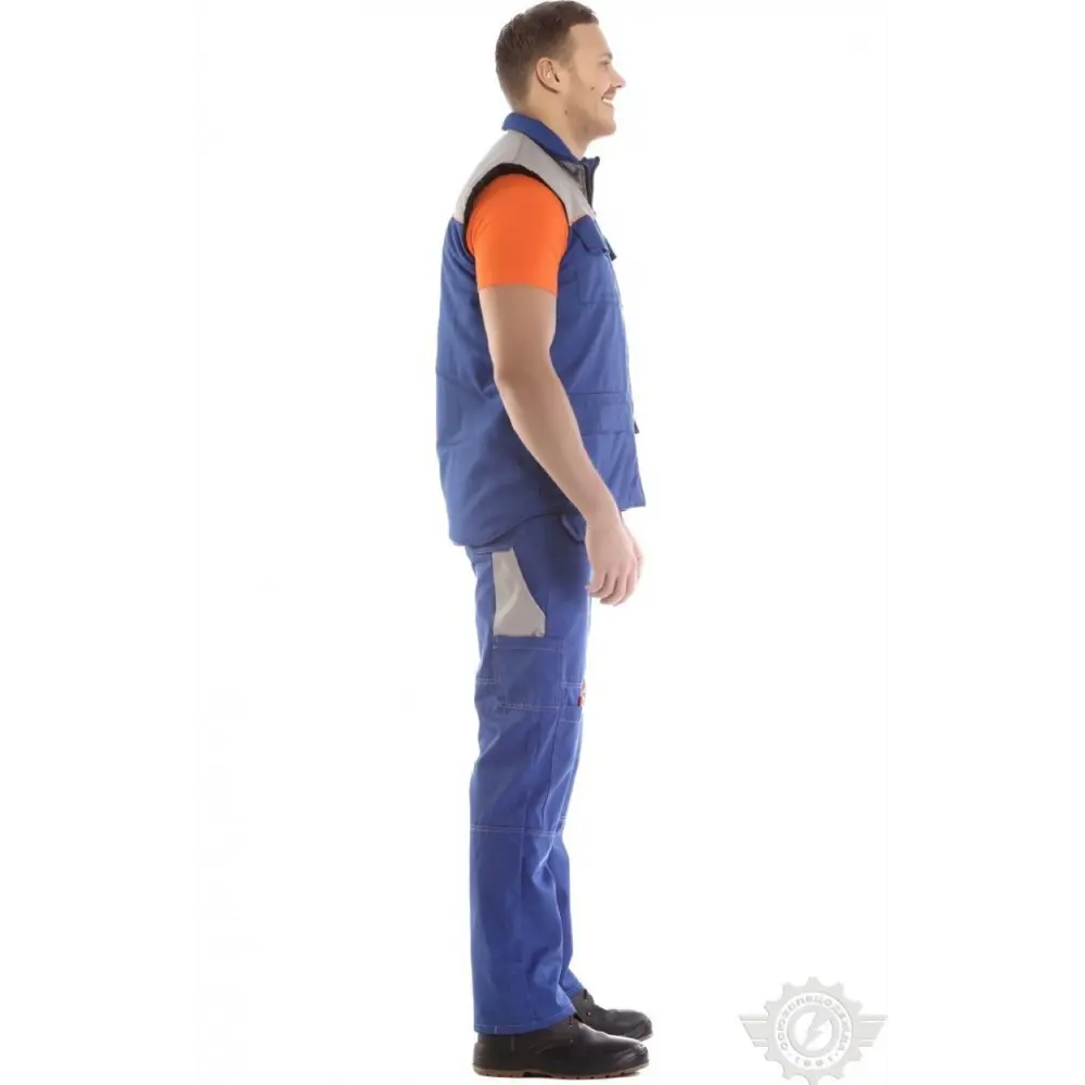 Фото 6 Жилет рабочий утепленный Союзспецодежда Профессионал василёк/светло-серый размер 64-66 рост 170-176 см Фото 6 Жилет рабочий утепленный Союзспецодежда Профессионал василёк/светло-серый размер 64-66 рост 170-176 см