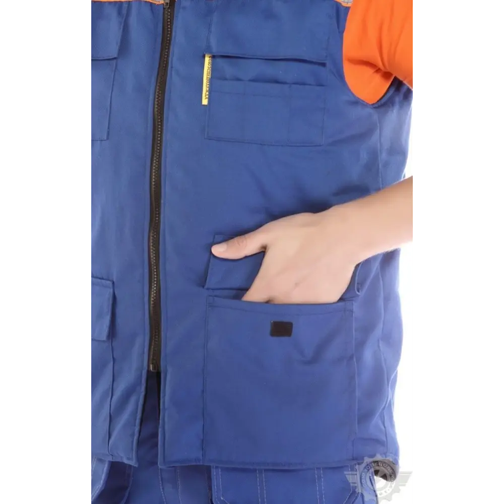 Фото 9 Жилет рабочий утепленный Союзспецодежда Профессионал василёк/светло-серый размер 64-66 рост 170-176 см Фото 9 Жилет рабочий утепленный Союзспецодежда Профессионал василёк/светло-серый размер 64-66 рост 170-176 см