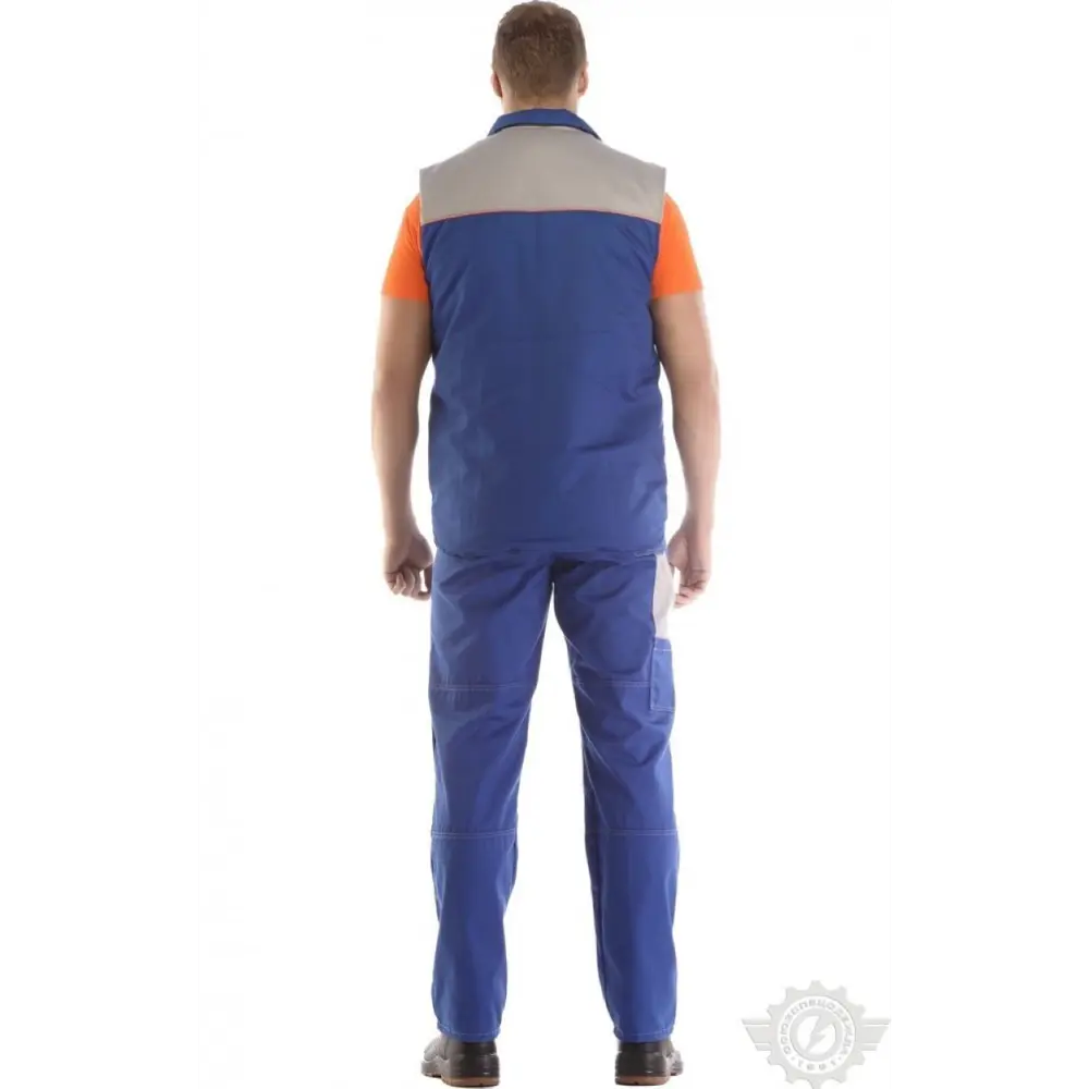 Фото 5 Жилет рабочий утепленный Союзспецодежда Профессионал василёк/светло-серый размер 64-66 рост 170-176 см Фото 5 Жилет рабочий утепленный Союзспецодежда Профессионал василёк/светло-серый размер 64-66 рост 170-176 см