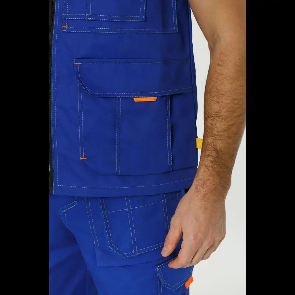 Фото 8 Жилет рабочий Союзспецодежда Профессионал василек/св-серый размер 52-54 рост 170-176 см