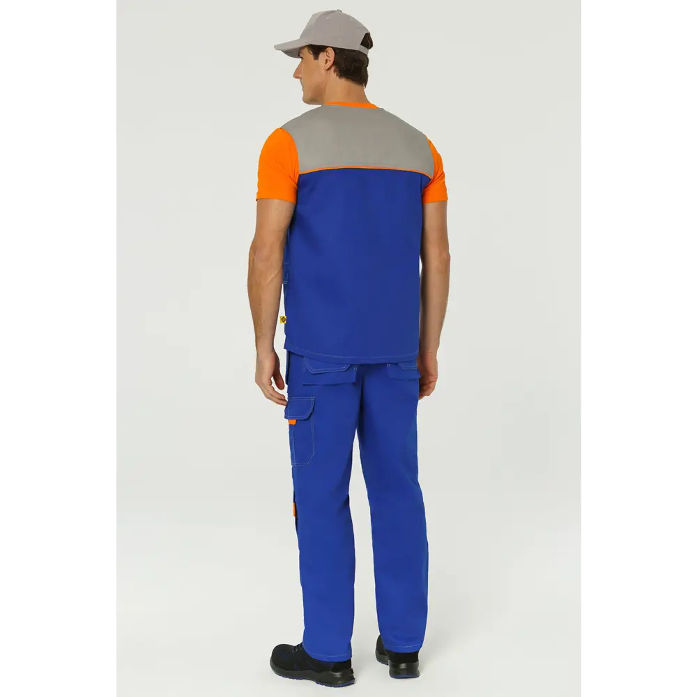 Фото 4 Жилет рабочий Союзспецодежда Профессионал василек/св-серый размер 60-62 рост 182-188 см Фото 4 Жилет рабочий Союзспецодежда Профессионал василек/св-серый размер 60-62 рост 182-188 см