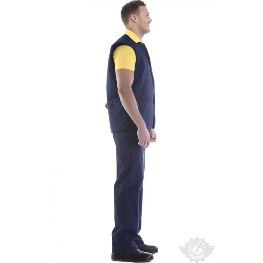 Фото 6 Жилет рабочий утепленный Союзспецодежда Эксперт темно-синий размер 60-62 рост 158-188 см