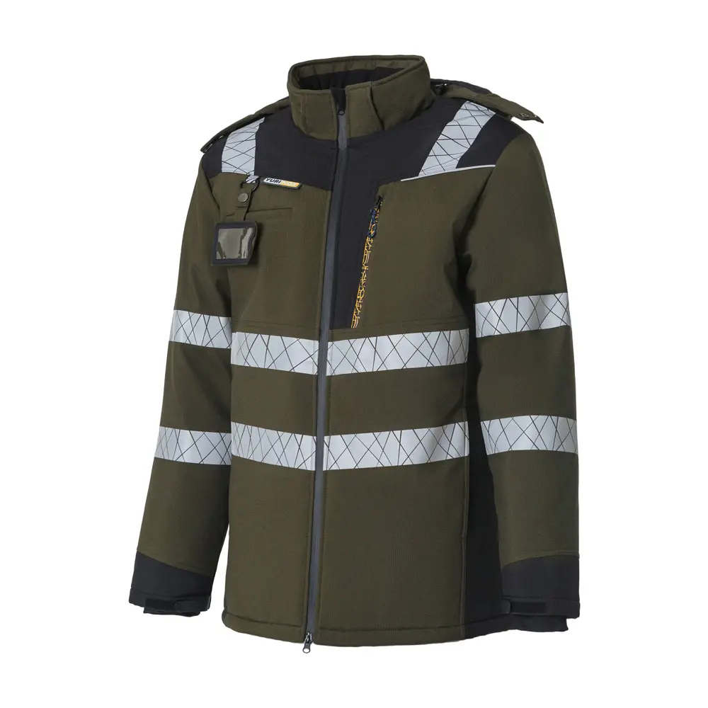 Фото Куртка рабочая утепленная Союзспецодежда Юринокс Макс хаки/черная размер 48-50 рост 182-188 см