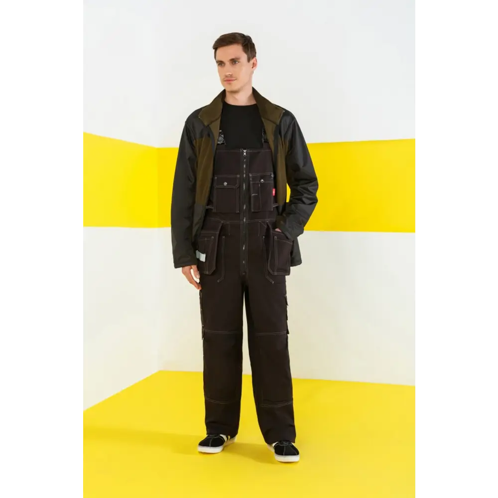 Фото 3 Полукомбинезон рабочий Союзспецодежда Union Space черный размер 52-54 рост 170-176 см