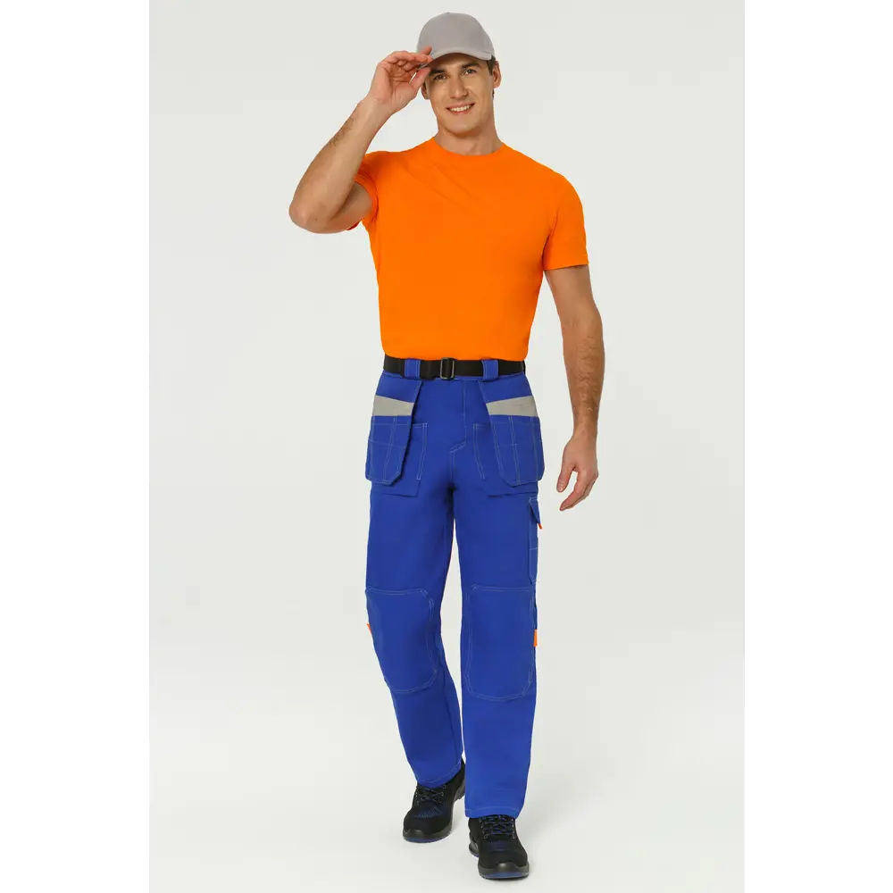 Фото 3 Брюки рабочие Союзспецодежда Профессионал василек/светло-серые размер 44-46 рост 158-164 см Фото 3 Брюки рабочие Союзспецодежда Профессионал василек/светло-серые размер 44-46 рост 158-164 см