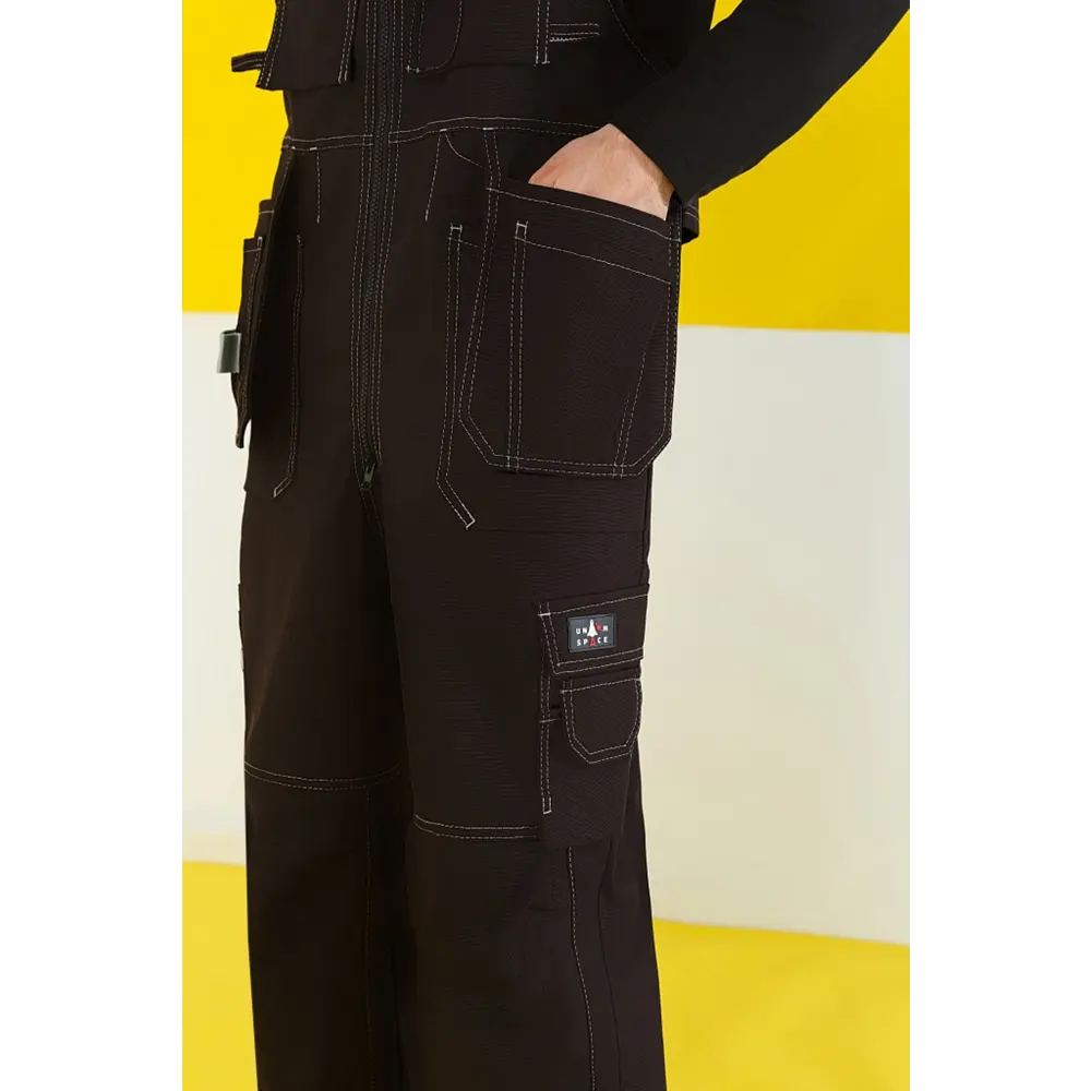 Фото 6 Полукомбинезон рабочий Союзспецодежда Union Space черный размер 44-46 рост 158-164 см