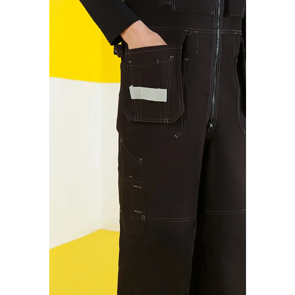 Фото 5 Полукомбинезон рабочий Союзспецодежда Union Space черный размер 44-46 рост 158-164 см