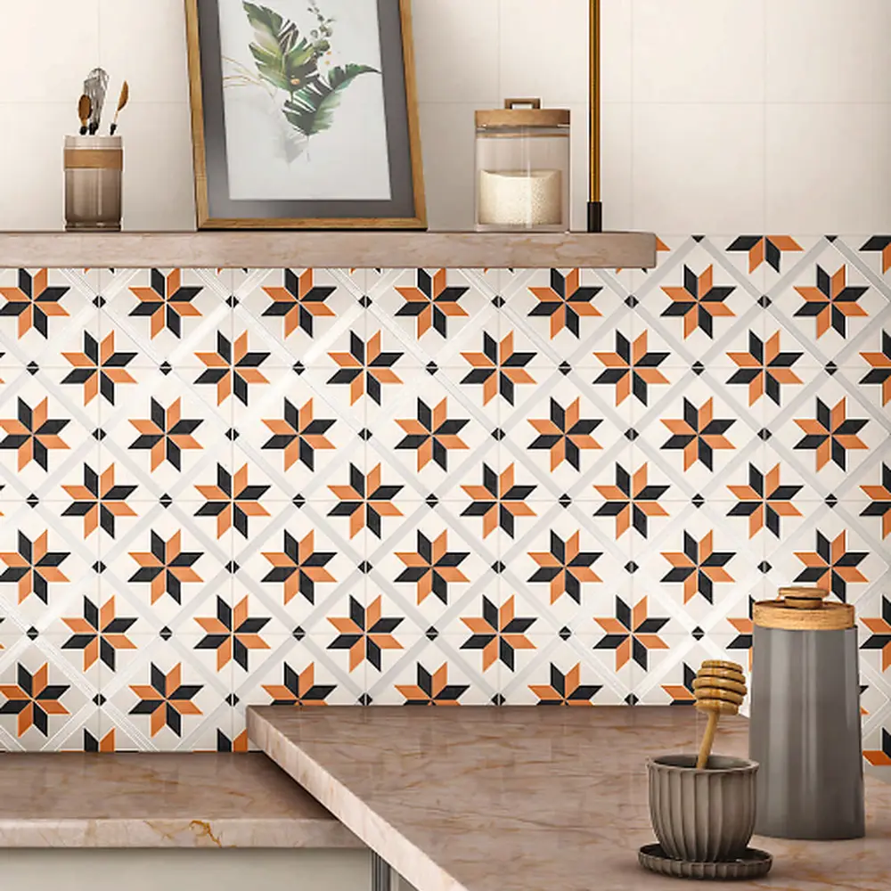 Фото Керамогранит Motto Levels N100076 20x20см цвет оранжевый