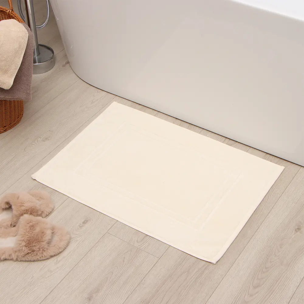 Фото Коврик декоративный махровый Этель Classic хлопок 50х70 см цвет молочный Фото Коврик декоративный махровый Этель Classic хлопок 50х70 см цвет молочный