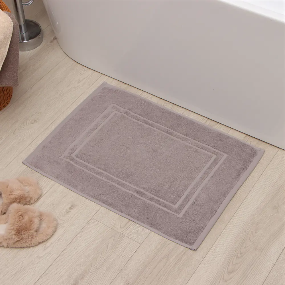 Фото Коврик декоративный махровый Этель Classic хлопок 50х70 см цвет светло-серый Фото Коврик декоративный махровый Этель Classic хлопок 50х70 см цвет светло-серый