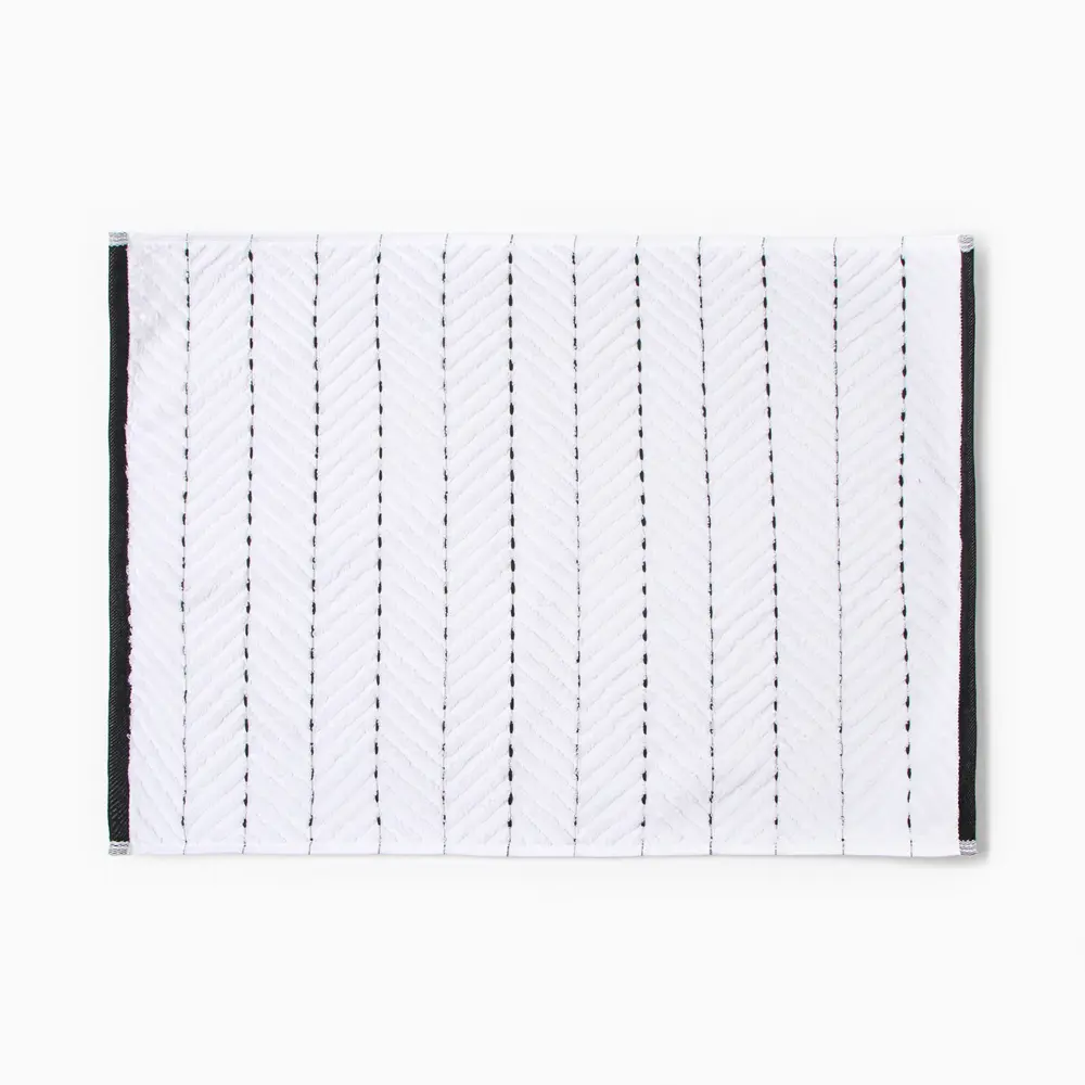 Фото 2 Коврик декоративный махровый Этель Lines хлопок 50х70 см цвет белый Фото 2 Коврик декоративный махровый Этель Lines хлопок 50х70 см цвет белый