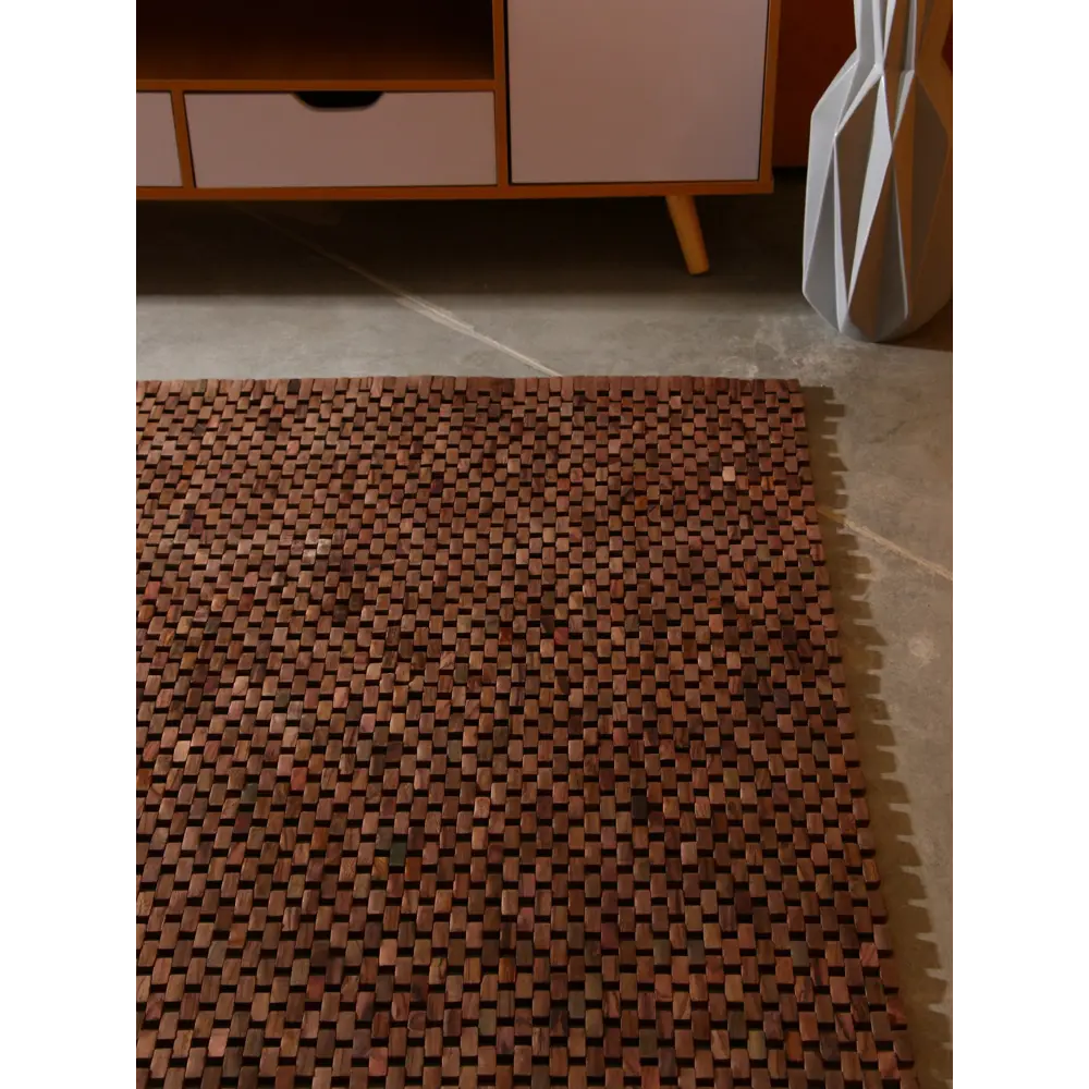 Фото 4 Коврик декоративный плетеный Сима-Ленд тиковое дерево 200х100 см 10464522 Фото 4 Коврик декоративный плетеный Сима-Ленд тиковое дерево 200х100 см 10464522