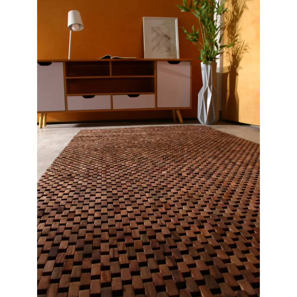 Фото 7 Коврик декоративный плетеный Сима-Ленд тиковое дерево 200х100 см 10464522 Фото 7 Коврик декоративный плетеный Сима-Ленд тиковое дерево 200х100 см 10464522