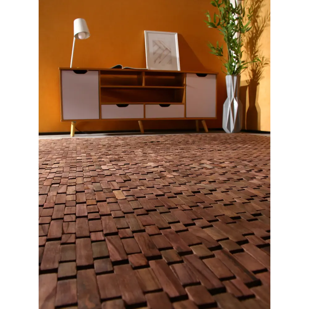 Фото 5 Коврик декоративный плетеный Сима-Ленд тиковое дерево 200х200 см 10464506 Фото 5 Коврик декоративный плетеный Сима-Ленд тиковое дерево 200х200 см 10464506