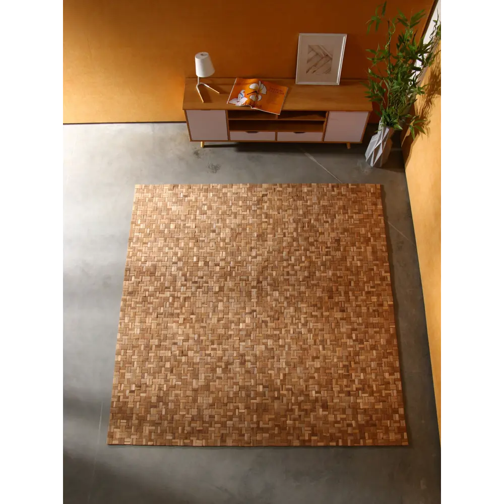 Фото 3 Коврик декоративный плетеный Сима-Ленд тиковое дерево 200х200 см 10464533 Фото 3 Коврик декоративный плетеный Сима-Ленд тиковое дерево 200х200 см 10464533