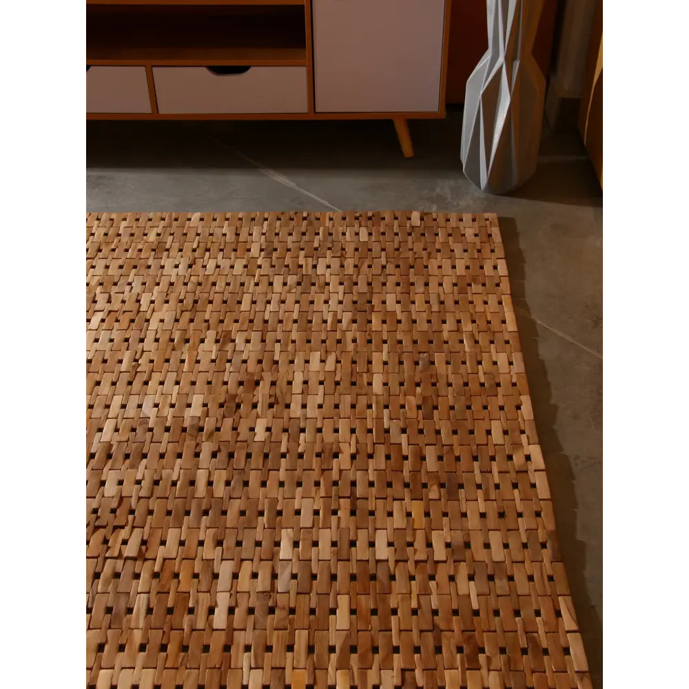 Фото 4 Коврик декоративный плетеный Сима-Ленд тиковое дерево 200х200 см 10464549 Фото 4 Коврик декоративный плетеный Сима-Ленд тиковое дерево 200х200 см 10464549