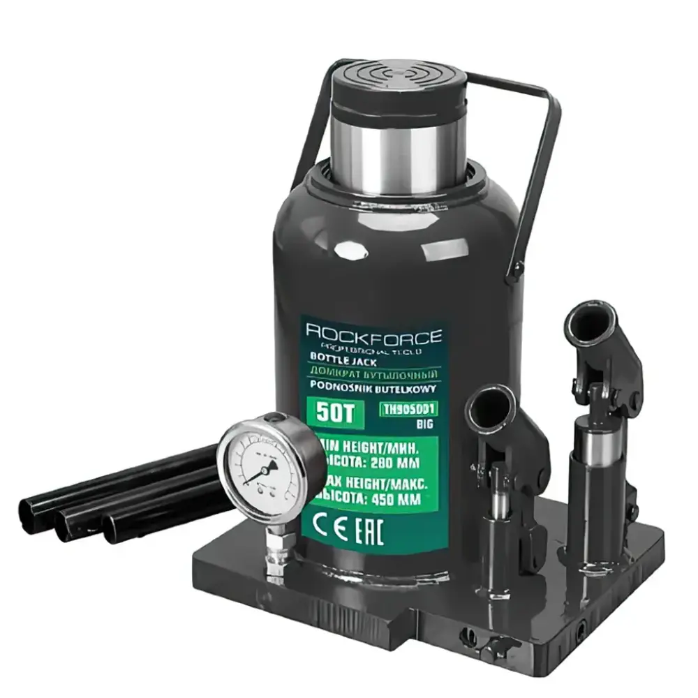 Фото Домкрат бутылочный механический Rockforce RF-TH905001 Big до 50 т, 280-450 мм Фото Домкрат бутылочный механический Rockforce RF-TH905001 Big до 50 т, 280-450 мм