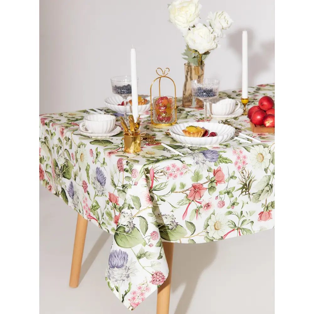 Фото 2 Скатерть на стол Этель Organic home квадратная 146x250 см цвет разноцветный Фото 2 Скатерть на стол Этель Organic home квадратная 146x250 см цвет разноцветный