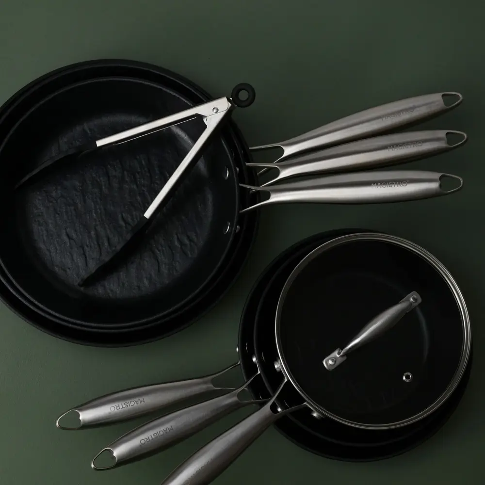 Фото 13 Сковорода Magistro Rock Stone. d 24 см. h 4.5 см. АП Greblone C3. Индукция 9929978 Фото 13 Сковорода Magistro Rock Stone. d 24 см. h 4.5 см. АП Greblone C3. Индукция 9929978