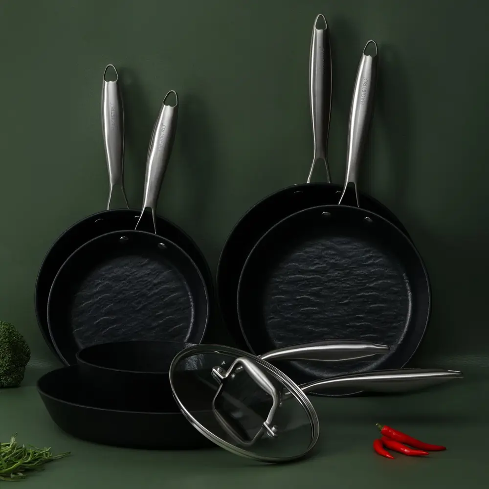 Фото 12 Сковорода Magistro Rock Stone. d 24 см. h 4.5 см. АП Greblone C3. Индукция 9929978 Фото 12 Сковорода Magistro Rock Stone. d 24 см. h 4.5 см. АП Greblone C3. Индукция 9929978