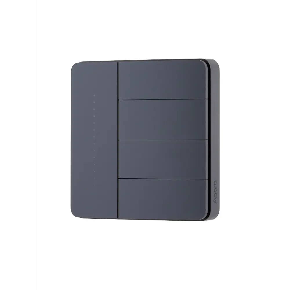 Фото 21 Умный настенный выключатель Aqara Z1 Pro ZNQBKG45LM 4 клавиши цвет графит