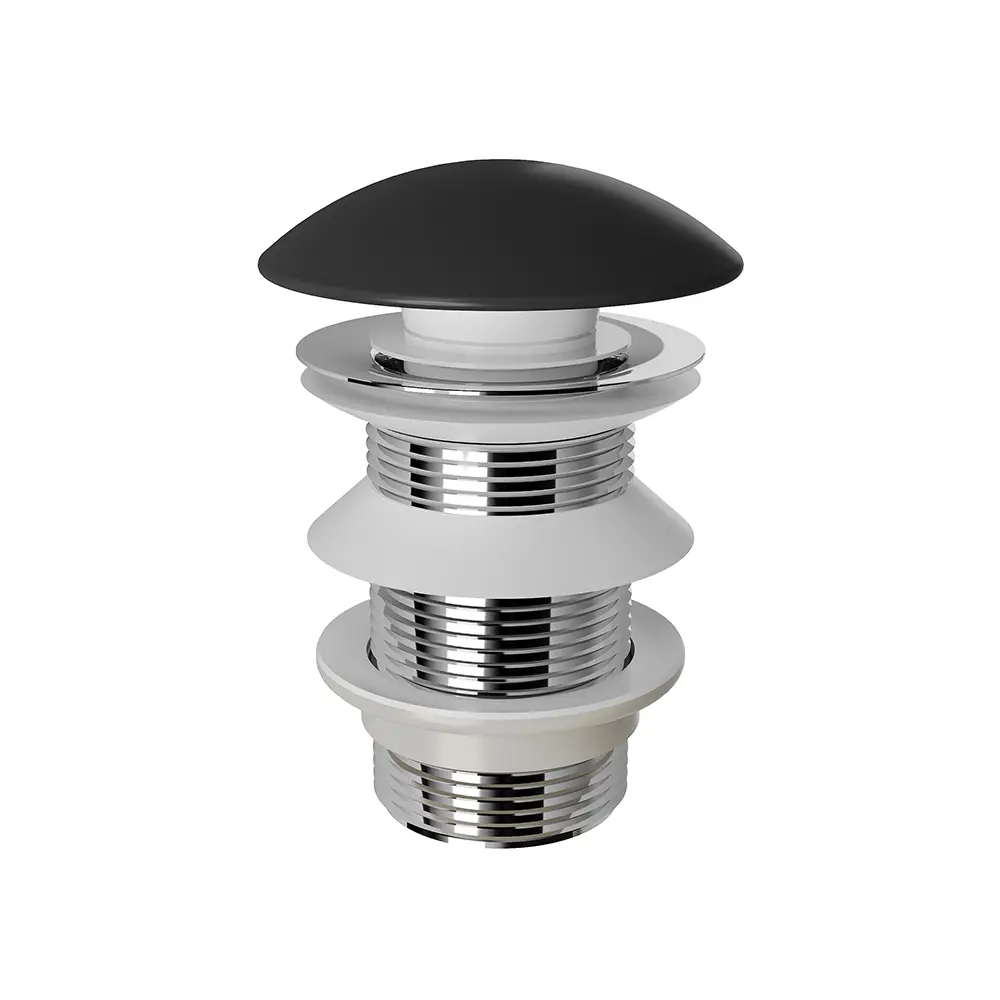 Фото Донный клапан для раковины Aqueduto RAL0140 7 см ø45 клик-клак цвет черный матовый