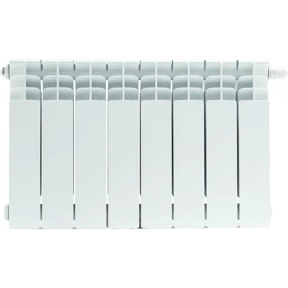 Фото Радиатор секционный Stout Titan 350 SRB-3320-035009 350/100 9 секций боковое подключение биметалл цвет белый с кронштейном Фото Радиатор секционный Stout Titan 350 SRB-3320-035009 350/100 9 секций боковое подключение биметалл цвет белый с кронштейном