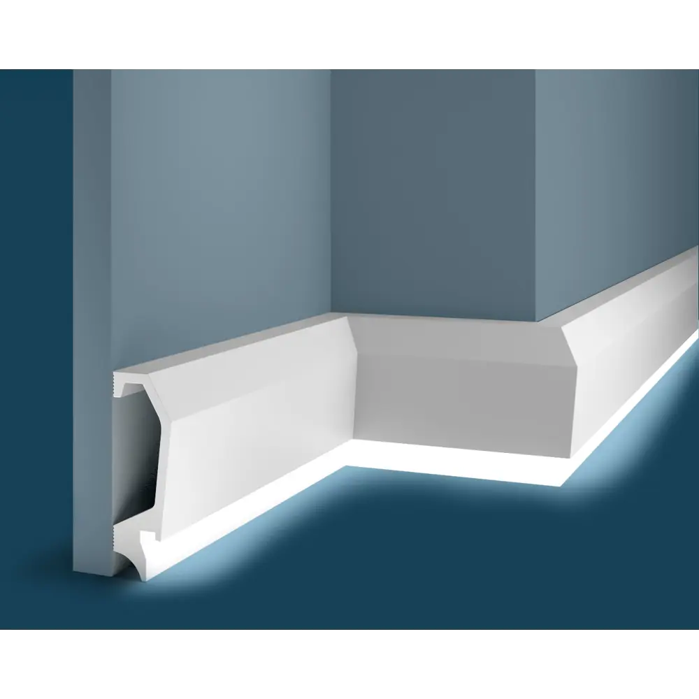 Фото 4 Плинтус Cosca décor 00-00070880 на стену и потолок полистирол белый 2000x41x41 мм 1 шт