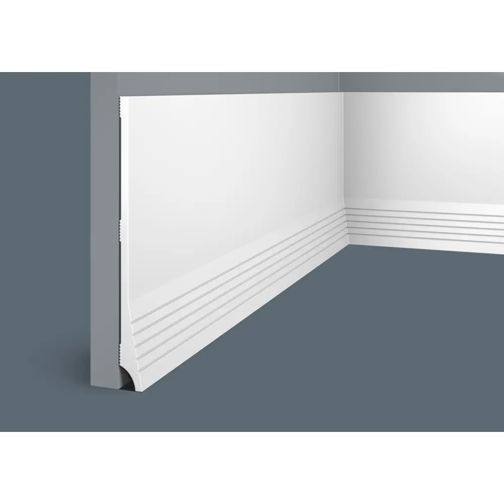 Фото 4 Плинтус Cosca décor 00-00072685 на стену и потолок полистирол белый 2000x16x16 мм 1 шт