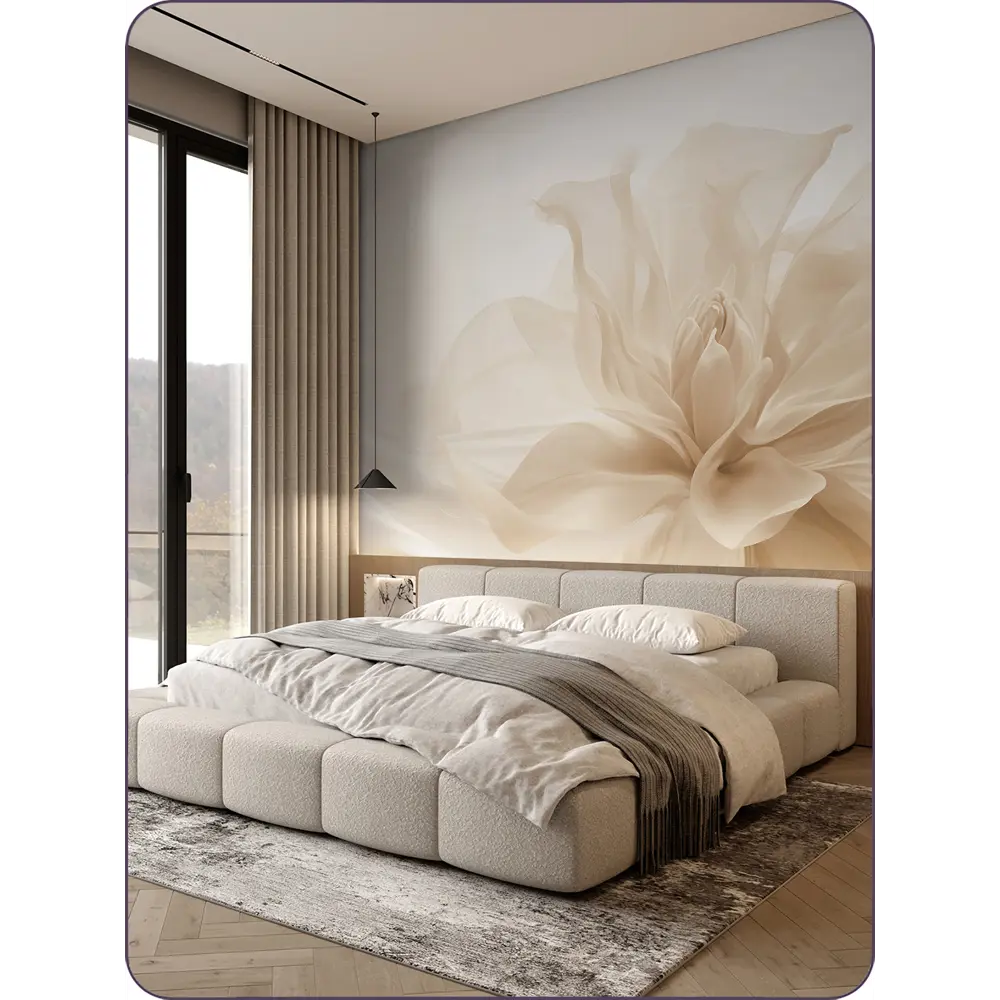 Фото 2 Фотообои флизелиновые Barton wall 3d цветы шелк 200x270 см Фото 2 Фотообои флизелиновые Barton wall 3d цветы шелк 200x270 см