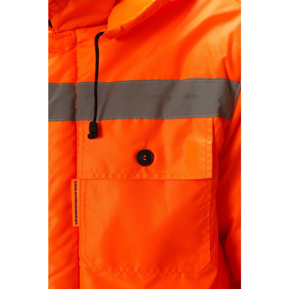 Фото 6 Куртка дорожника рабочая утепленная сигнальный Союзспецодежда оранжевая размер 56-58 рост 170-176 см