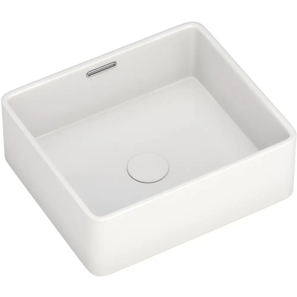 Фото Раковина накладная Aquanet perfect 273675 40.5см цвет белый Фото Раковина накладная Aquanet perfect 273675 40.5см цвет белый