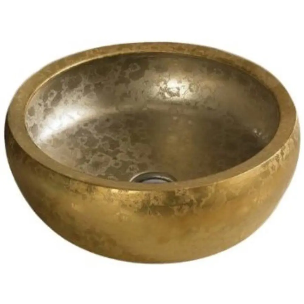 Фото Раковина накладная Ceramalux nc J2023 41см цвет золотистый