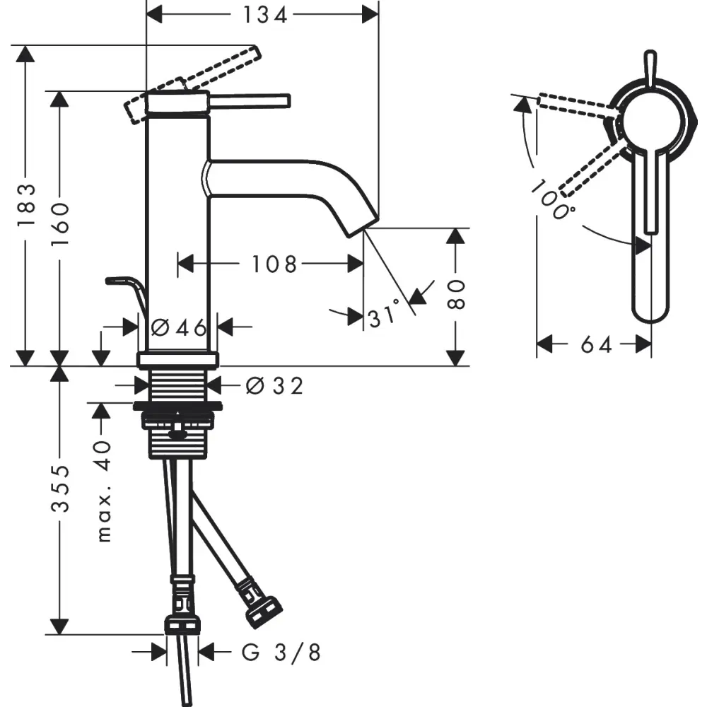Фото 3 Смеситель для раковины Hansgrohe 73302700 бесконтактный цвет черный матовый Фото 3 Смеситель для раковины Hansgrohe 73302700 бесконтактный цвет черный матовый