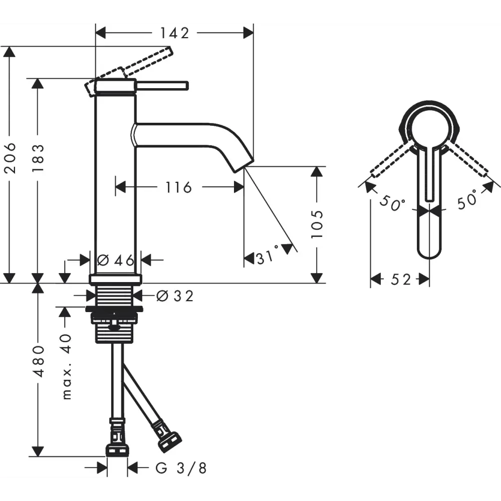 Фото 5 Смеситель для раковины Hansgrohe 73312140 бесконтактный цвет бронза Фото 5 Смеситель для раковины Hansgrohe 73312140 бесконтактный цвет бронза